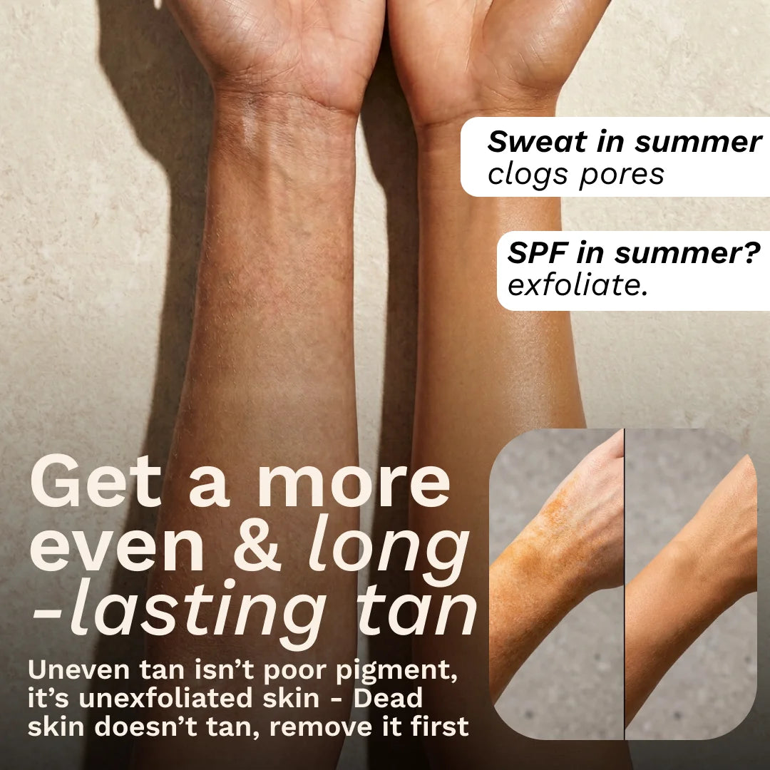 Eksfolierende antibakterielt håndkle
